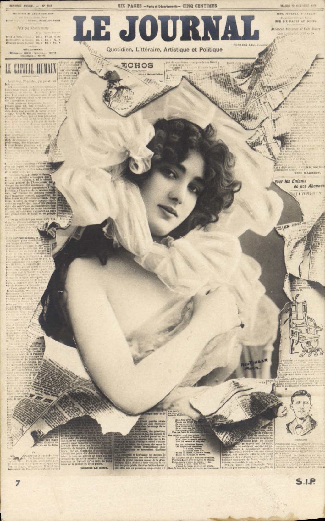 CPA Fantaisie Journaux Journal 
