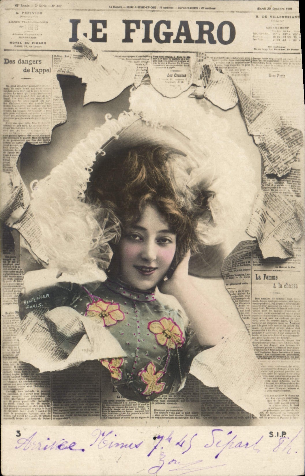 Femme à la chasse — A. Perivier, Paris — I.E. FIGARO