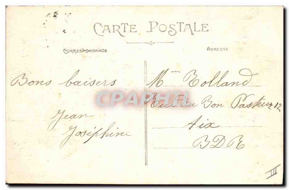 CPA Folklore Les chansons de Jean Rameau illustrees Jeune fille Berrichonne — Verso