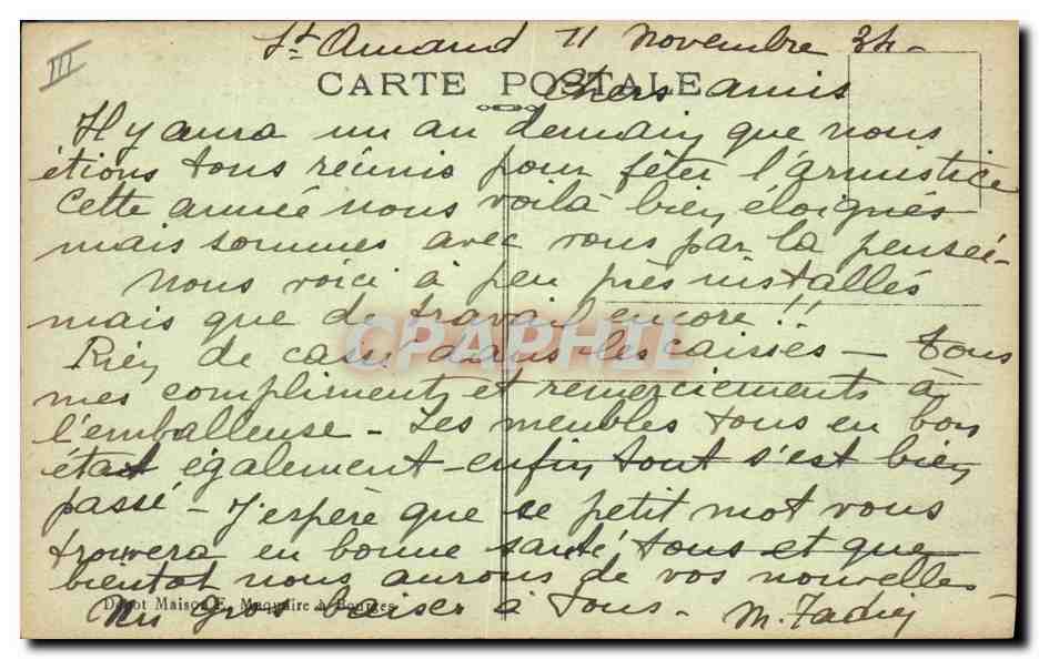CPA Folklore Les chansons de Jean Rameau illustrees Les oeufs — Verso