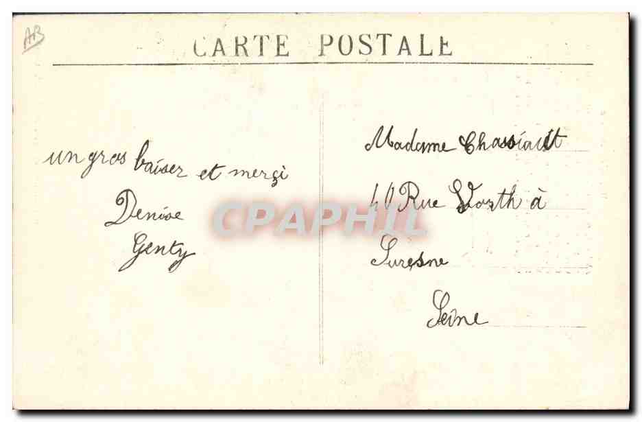 CPA Folklore Les chansons de Jean Rameau illustrees L'echarde — Verso