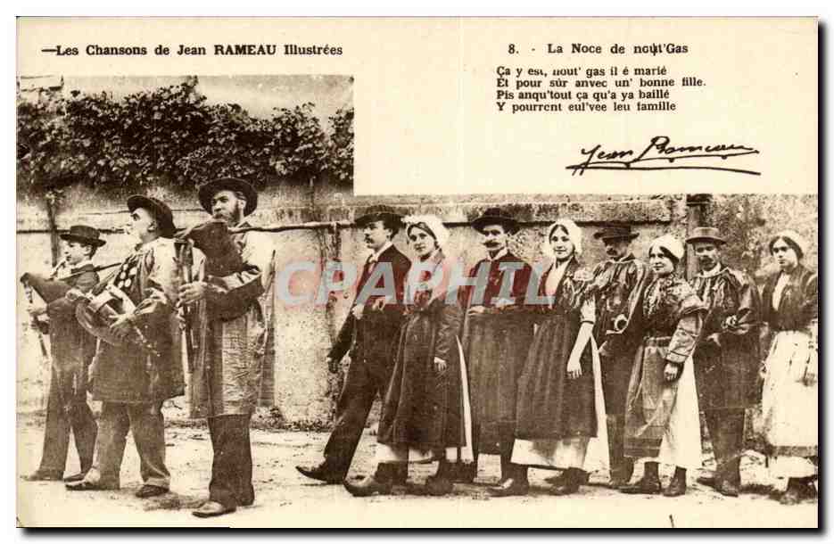 CPA Folklore Les chansons de Jean Rameau illustrees La noce de not Gas Mariage