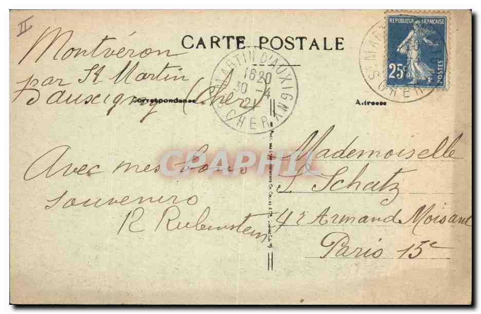 CPA Folklore Les chansons de Jean Rameau illustrees La diligence  — Verso
