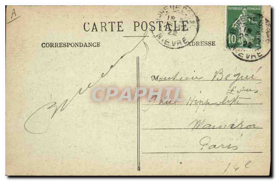 CPA Folklore Les chansons de Jean Rameau illustrees Vire Midi Musique — Verso