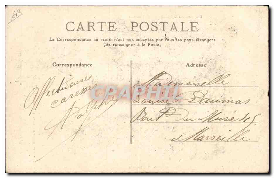 CPA Folklore Les chansons de Jean Rameau illustrees Berry Le Branle — Verso