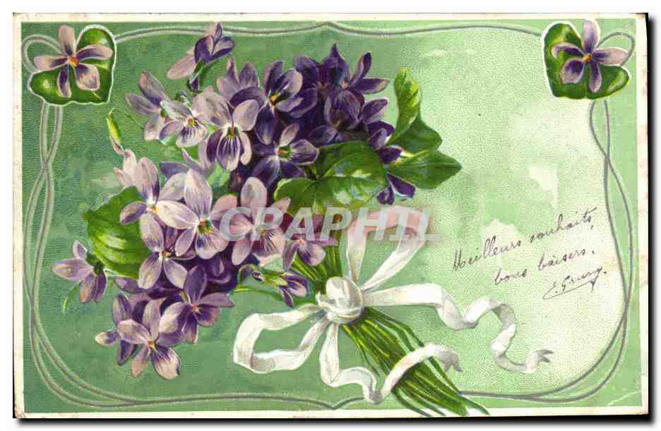 CPA Fantaisie Fleurs 