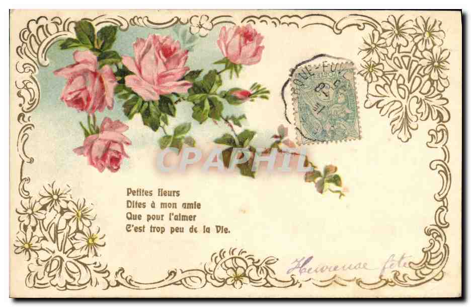 CPA Fantaisie Fleurs 