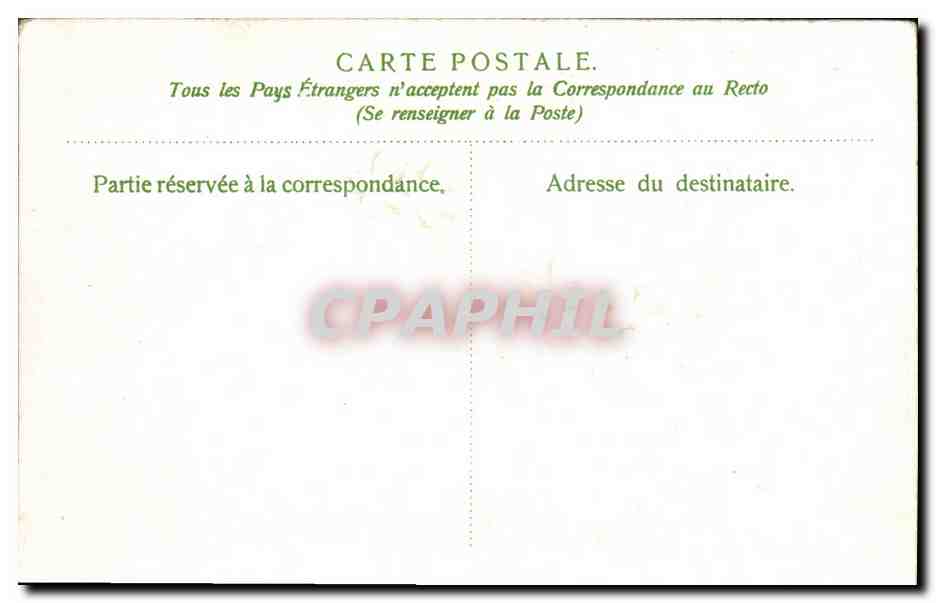 CPA Fantaisie Fleurs  — Verso