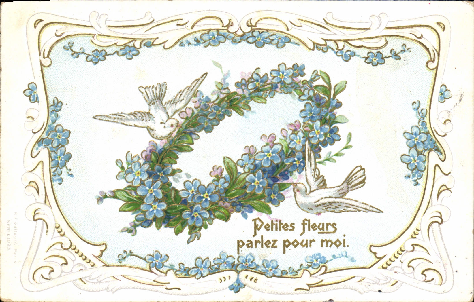 CPA Fantaisie Fleurs Colombes