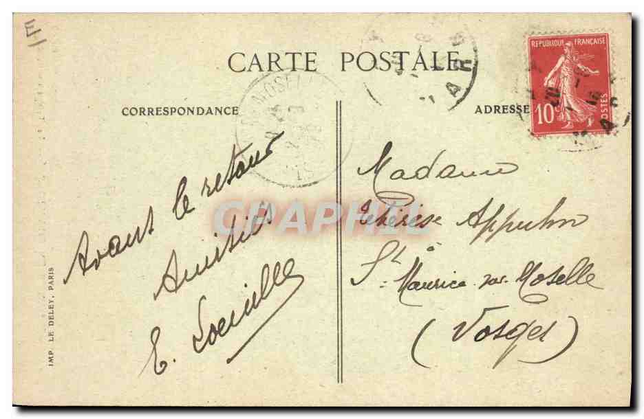 CPA Folklore Vigne Vendanges Champagne Le triage du raisin TOP — Rückseite