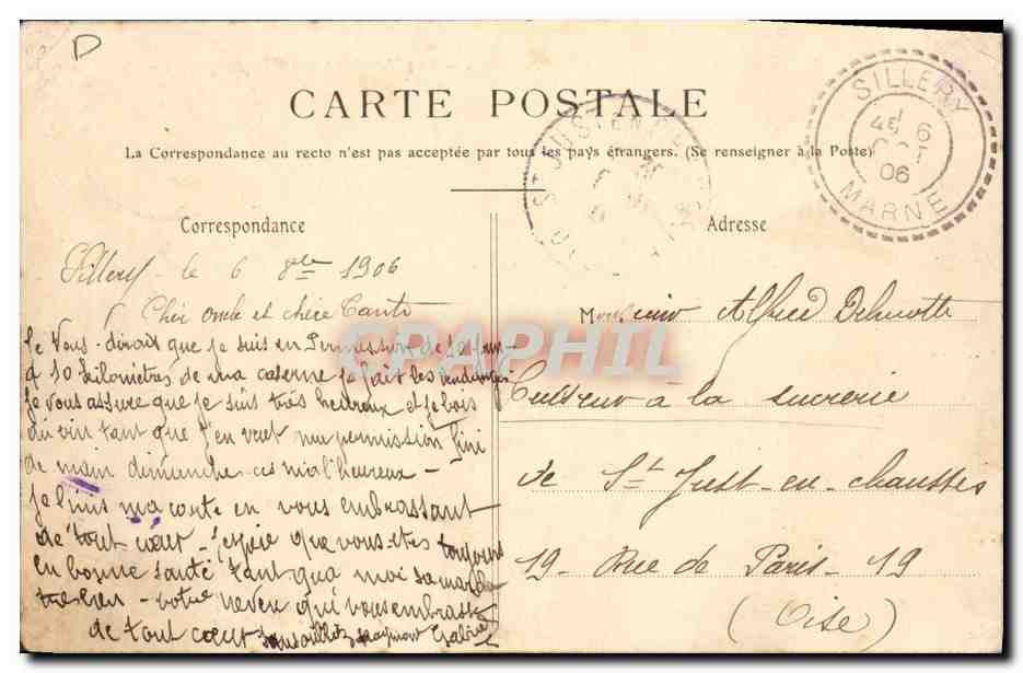 CPA Folklore Vigne Vendanges Champagne Le pressoir TOP — Rückseite