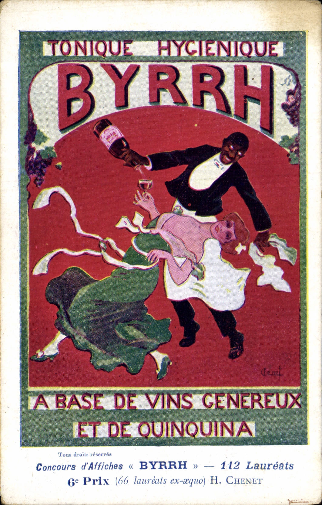 CPA Publicite Byrrh Tonique hygienique Quinquina Illustrateur TOP 