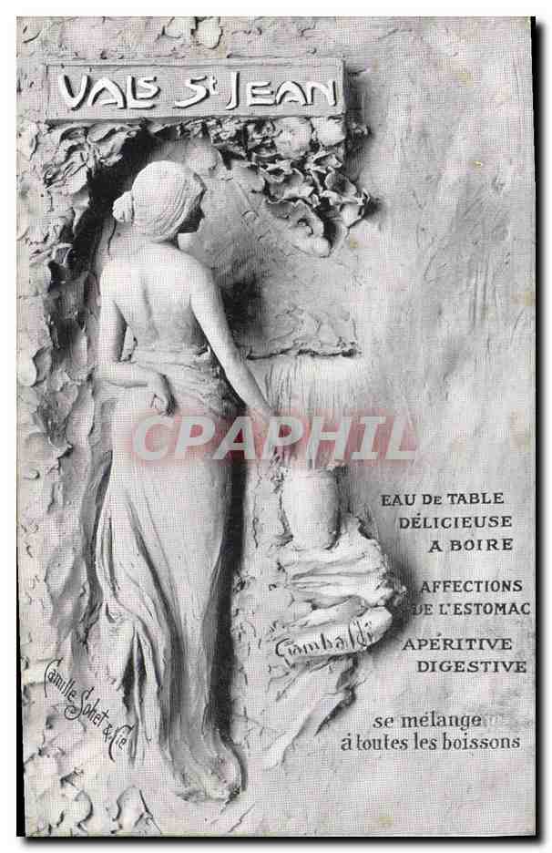 CPA Publicite Vals St Jean 