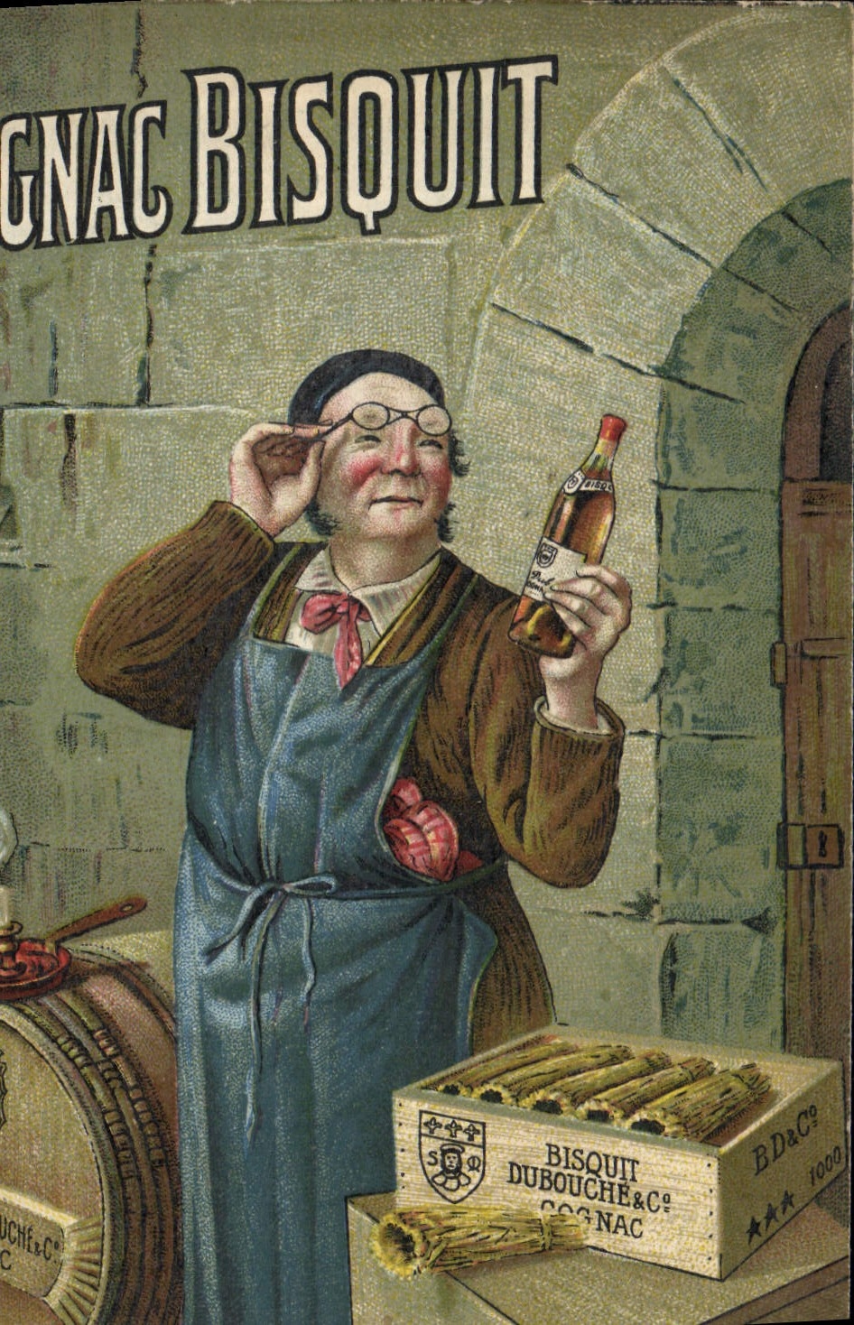 CPA Publicite Cognac Bisquit Dubouche Jarnac Cognac 