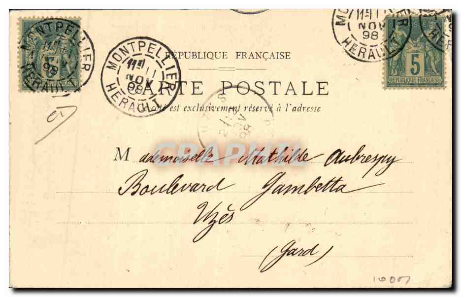 CPA Publicite La vengeance d'un gendre carte 1898  — Rückseite