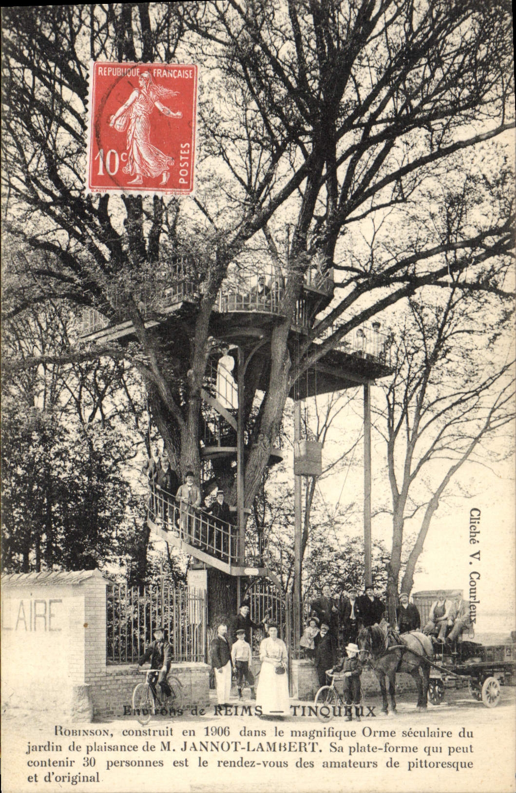 Environ de Reims — Tinqueux — Robinson dans l'Orme séculaire — Chele V. Courlax