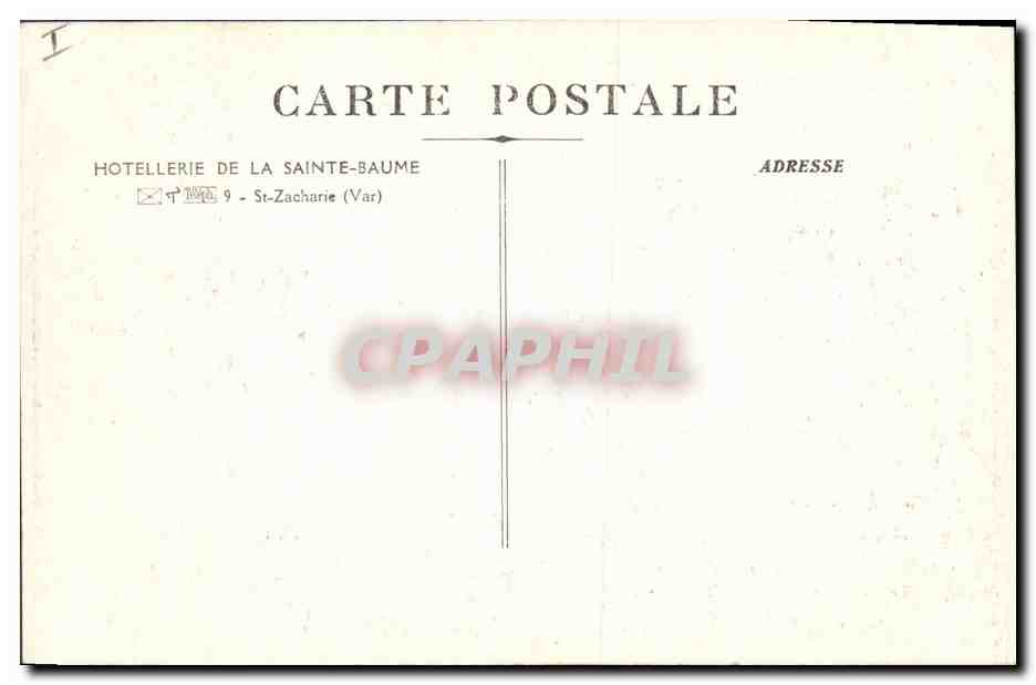 CPA Arbre La Sainte Baume Le gros chene — Verso