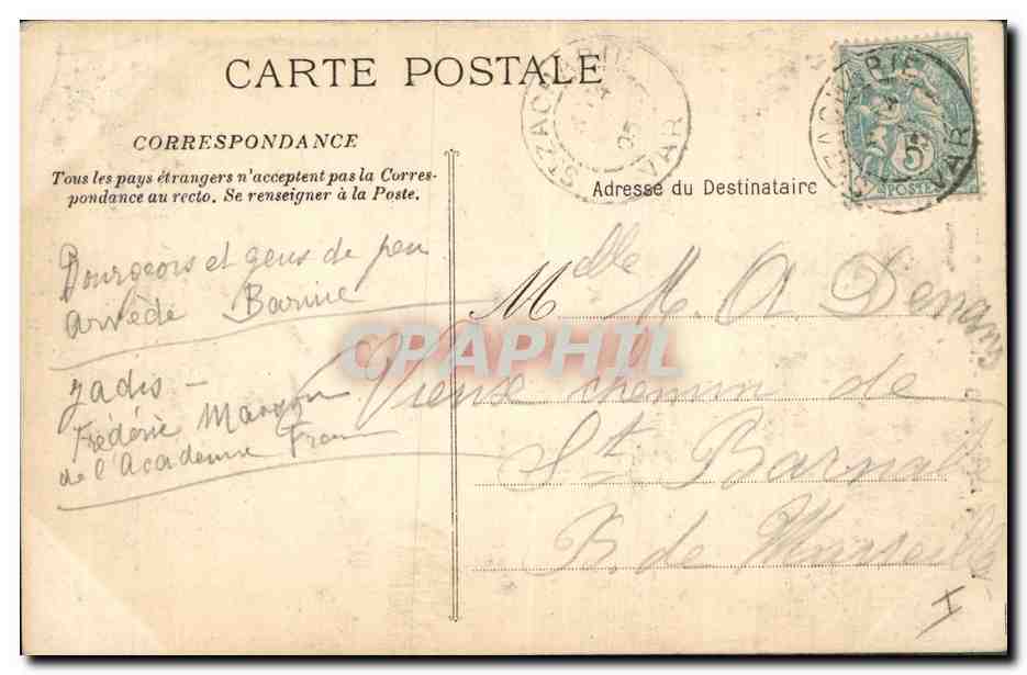CPA Arbre La Sainte Baume Grand chaine de Giniez — Rückseite