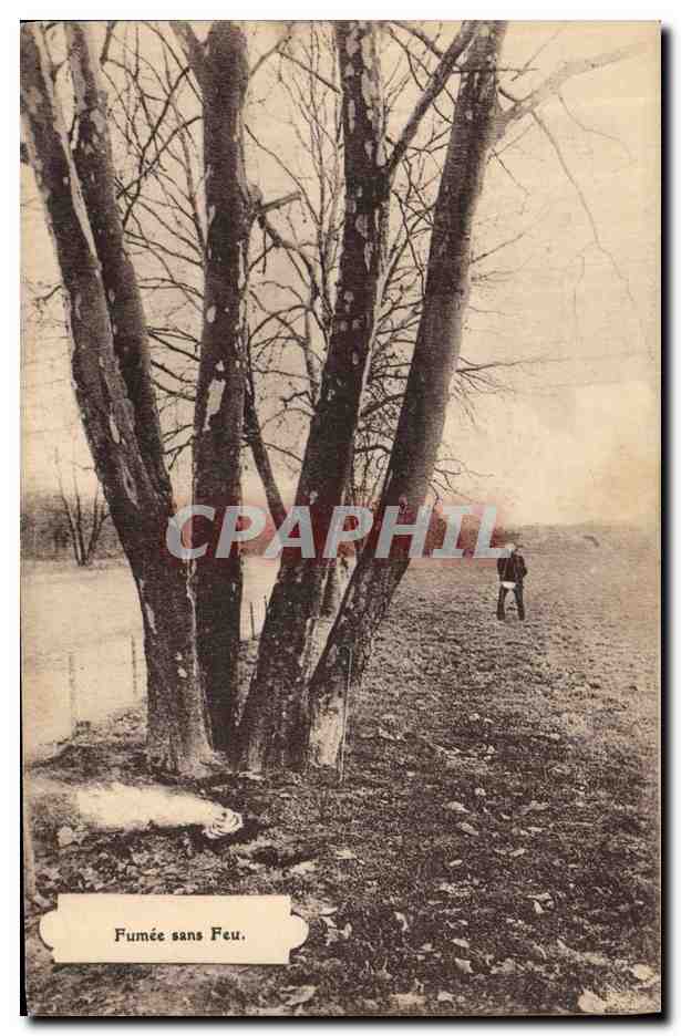 CPA Arbre Fumee sans feu