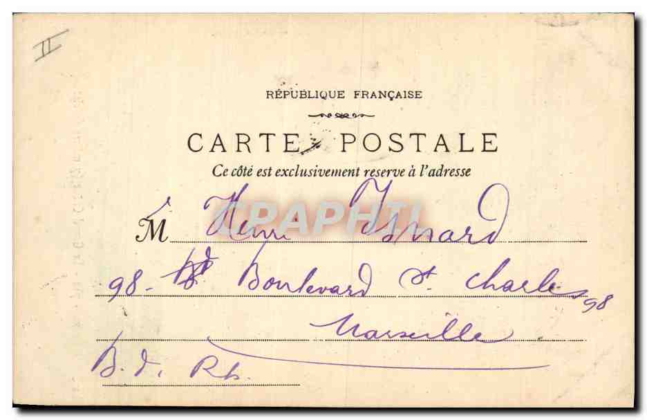 CPA Arbre La Sainte Baume Le grand chene — Rückseite