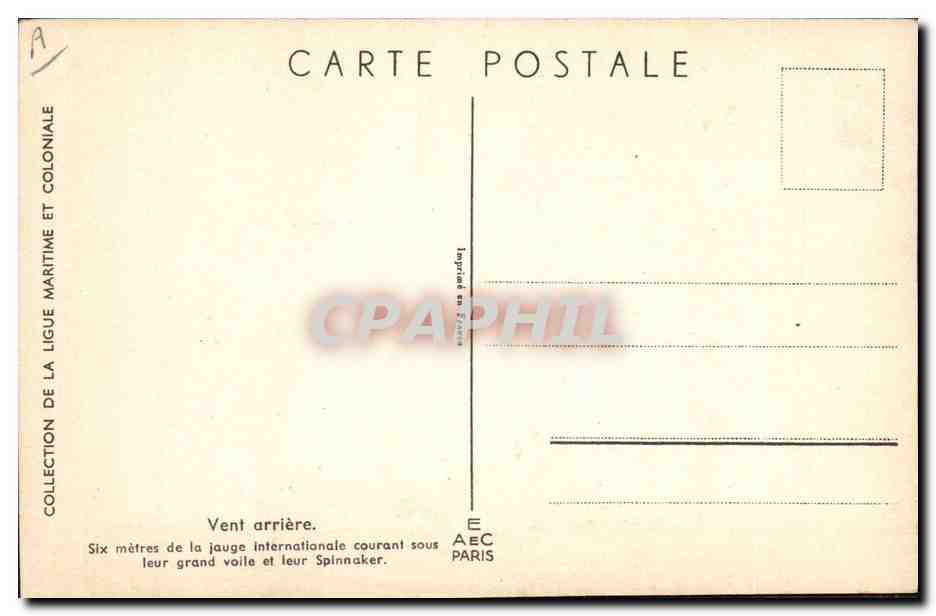 CPA Fantaisie Illustrateur Haffner Bateau Vent arriere  — Verso