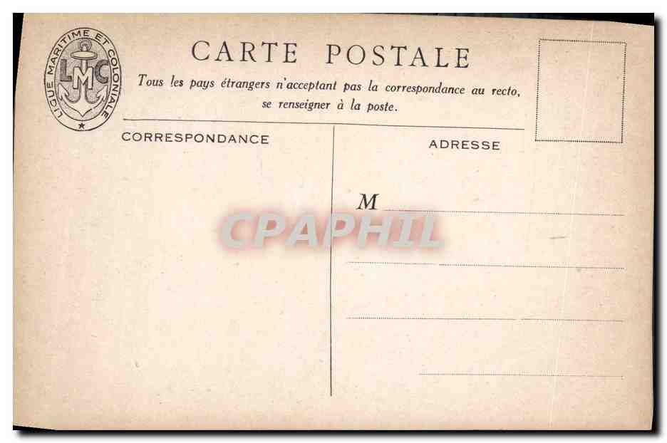 CPA Fantaisie Illustrateur Haffner Bateau Une arrivee au Camp des Pilotins CPSF a Bouafles les Andelys  — Back