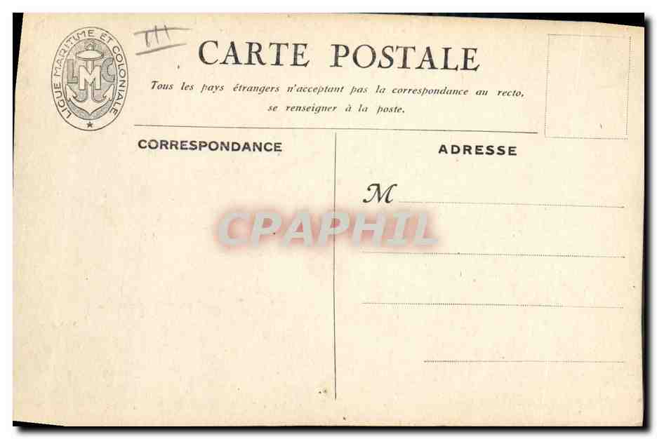 CPA Fantaisie Illustrateur Haffner Bateau de Guerre Le Croiseur Foch  — Verso
