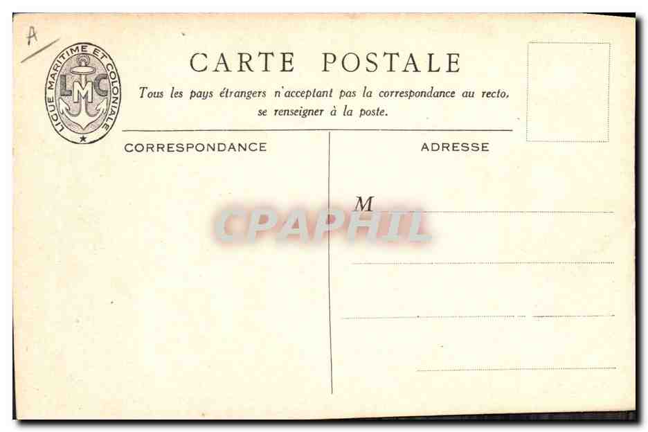 CPA Fantaisie Illustrateur Haffner Bateau de Guerre Croiseur Type Tourville — Verso