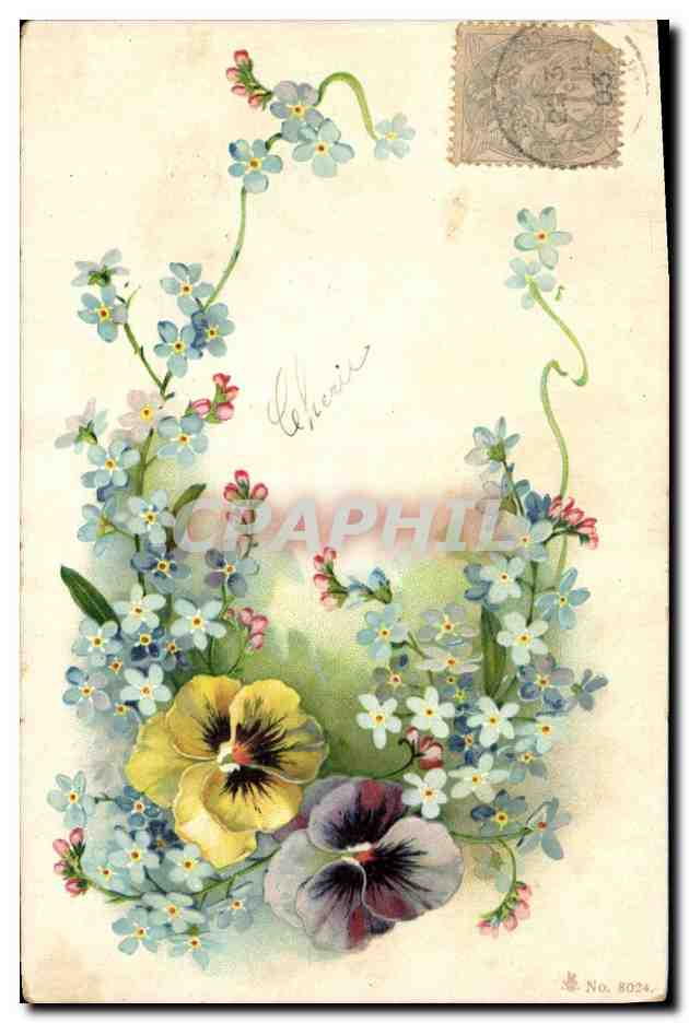 CPA Fantaisie Fleurs 