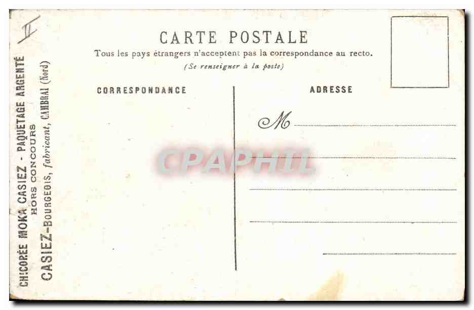 CPA Fantaisie Fleurs Giroflees ravenelles — Rückseite