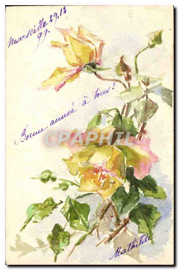 CPA Fantaisie Fleurs 