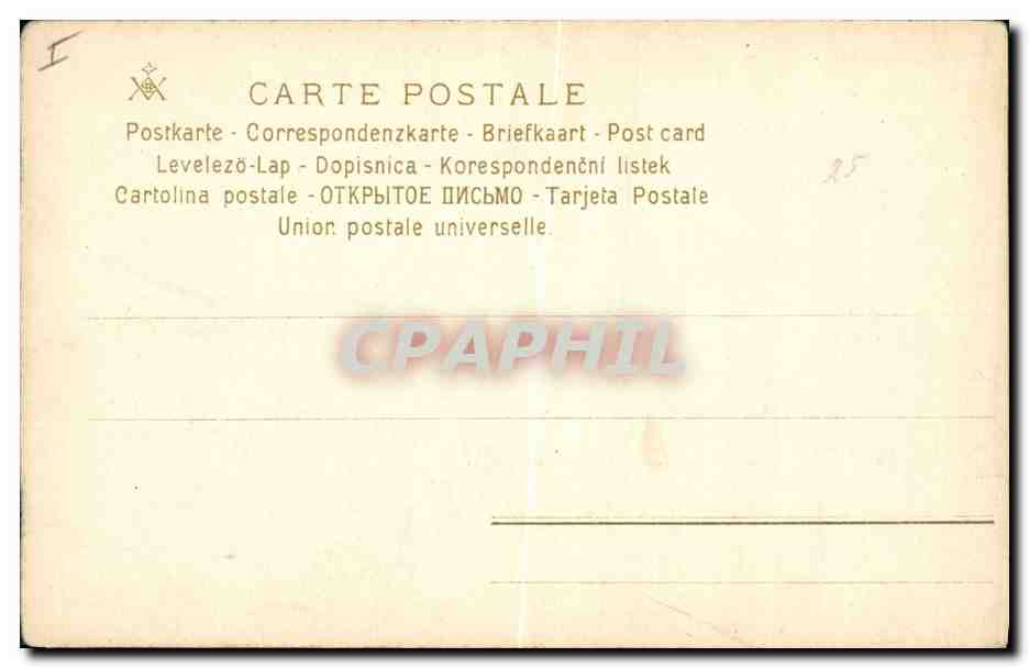 CPA Fantaisie Fleurs  — Rückseite