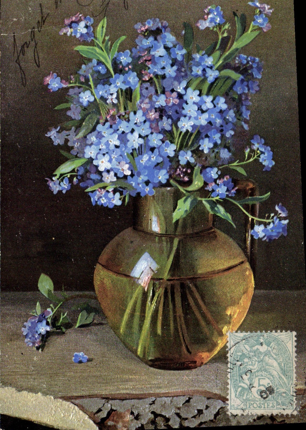 CPA Fantaisie Fleurs 