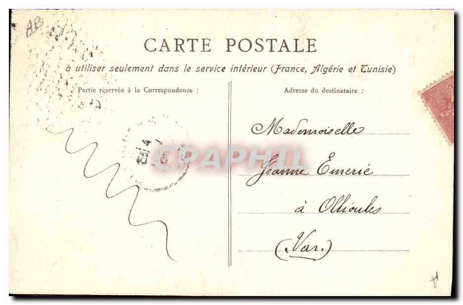 Fior di papavero — disegno a inchiostro — editore H. F. Poupou — Verso