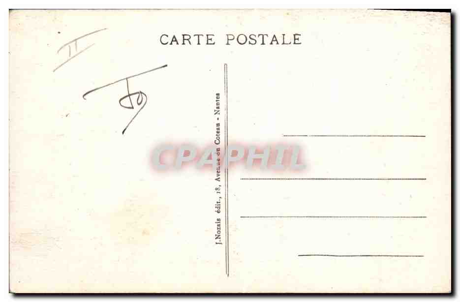 CPA Phare des baleines au clair de lune Ile de Re — Rückseite