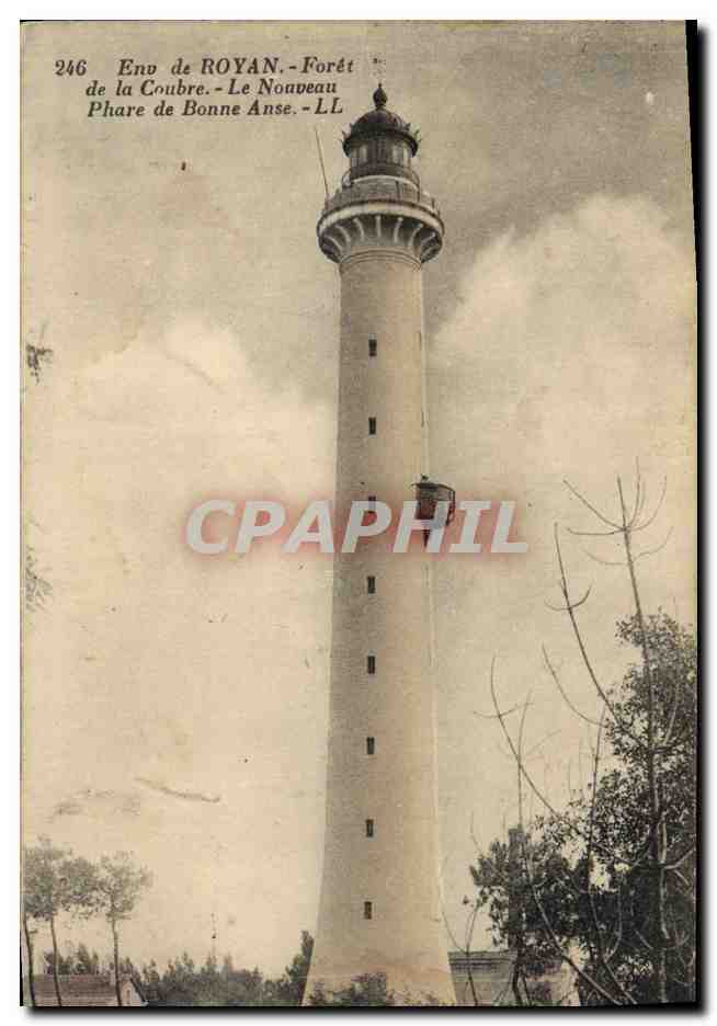 CPA Phare Environs de Royan Foret de la Coubre Le nouveau phare de Bonne Anse