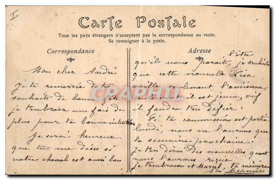 CPA Phare Dieppe La jetee un jour de tempete — Rückseite