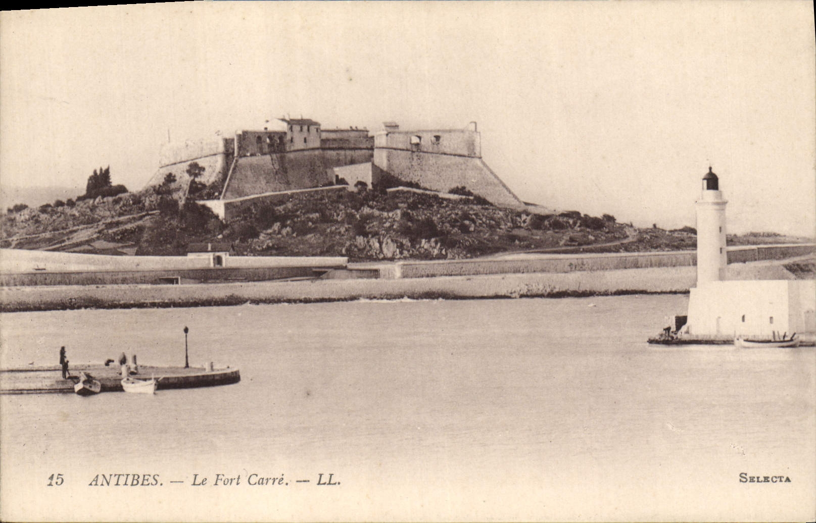 CPA Phare Antibes Le Fort Carre