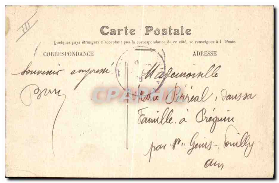 CPA Phare Cette Entree du port Bateau — Rückseite