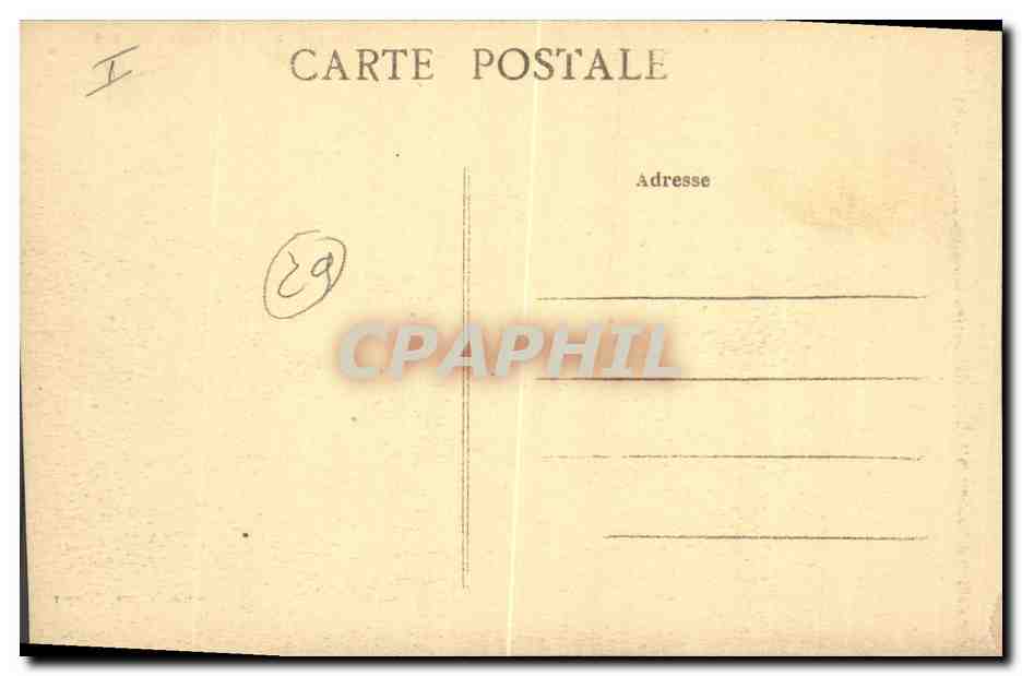 CPA Phare et Malakoff Benodet Vaches Bateau — Rückseite
