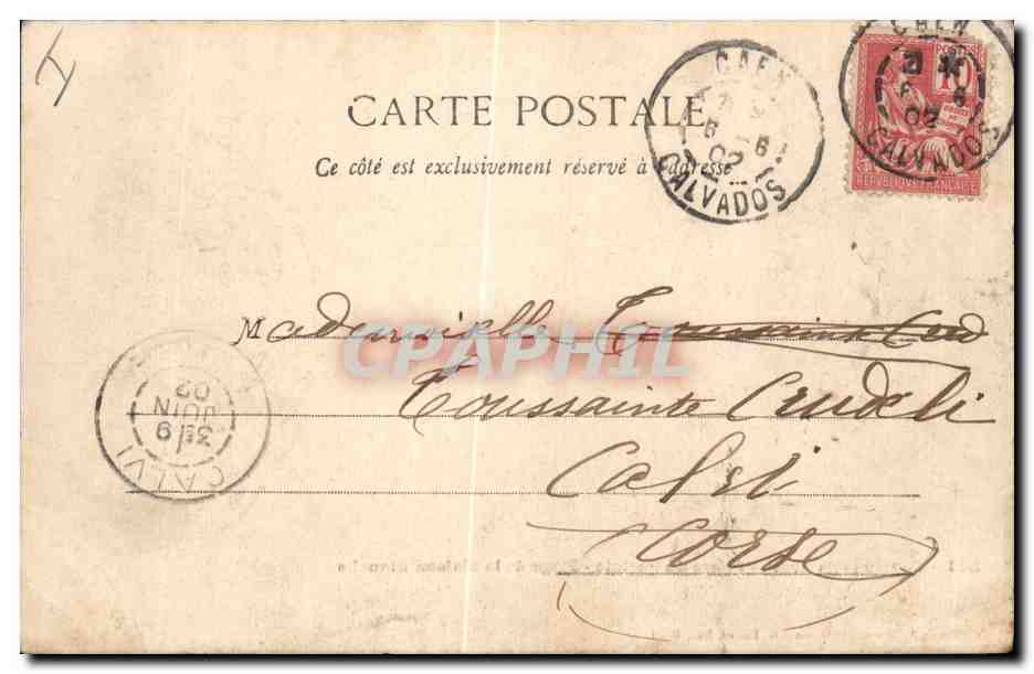 CPA Phare Environs de Brest Phare du Portzic Plage de Maison Blanche  — Rückseite