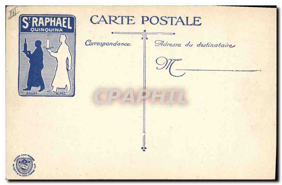 Trois généraux — Castelnau, Joffre, Pau — St-Raphaël Quinquina — Verso