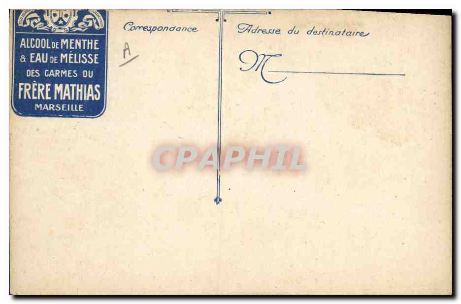 Infanterie en observation — Frère Mathias, Marseille — série K.6 — Verso