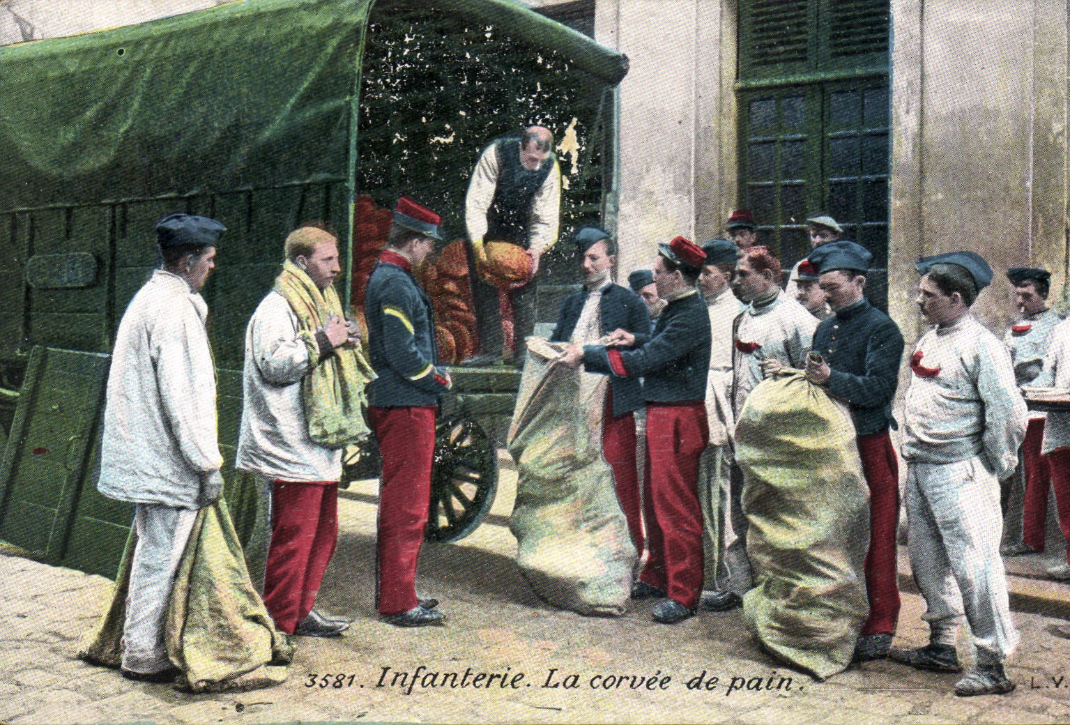 Infanterie — La corvée de pain — L.V. n° 3581