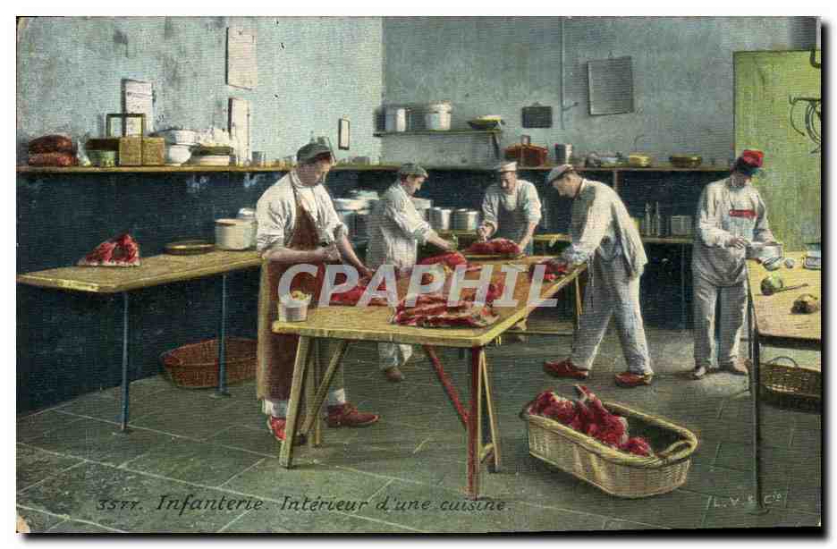 Infanterie — Intérieur d'une cuisine — L.V. & Cie