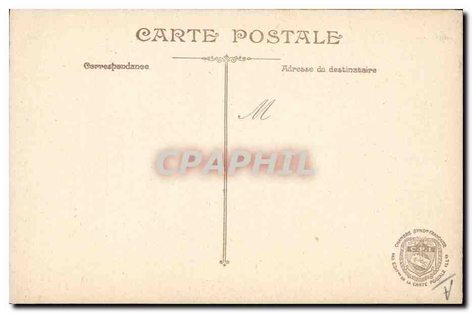 CPA Militaria Sainte Clair Deville Inventeur du 75 Avec le lieutenant Deport  — Rückseite