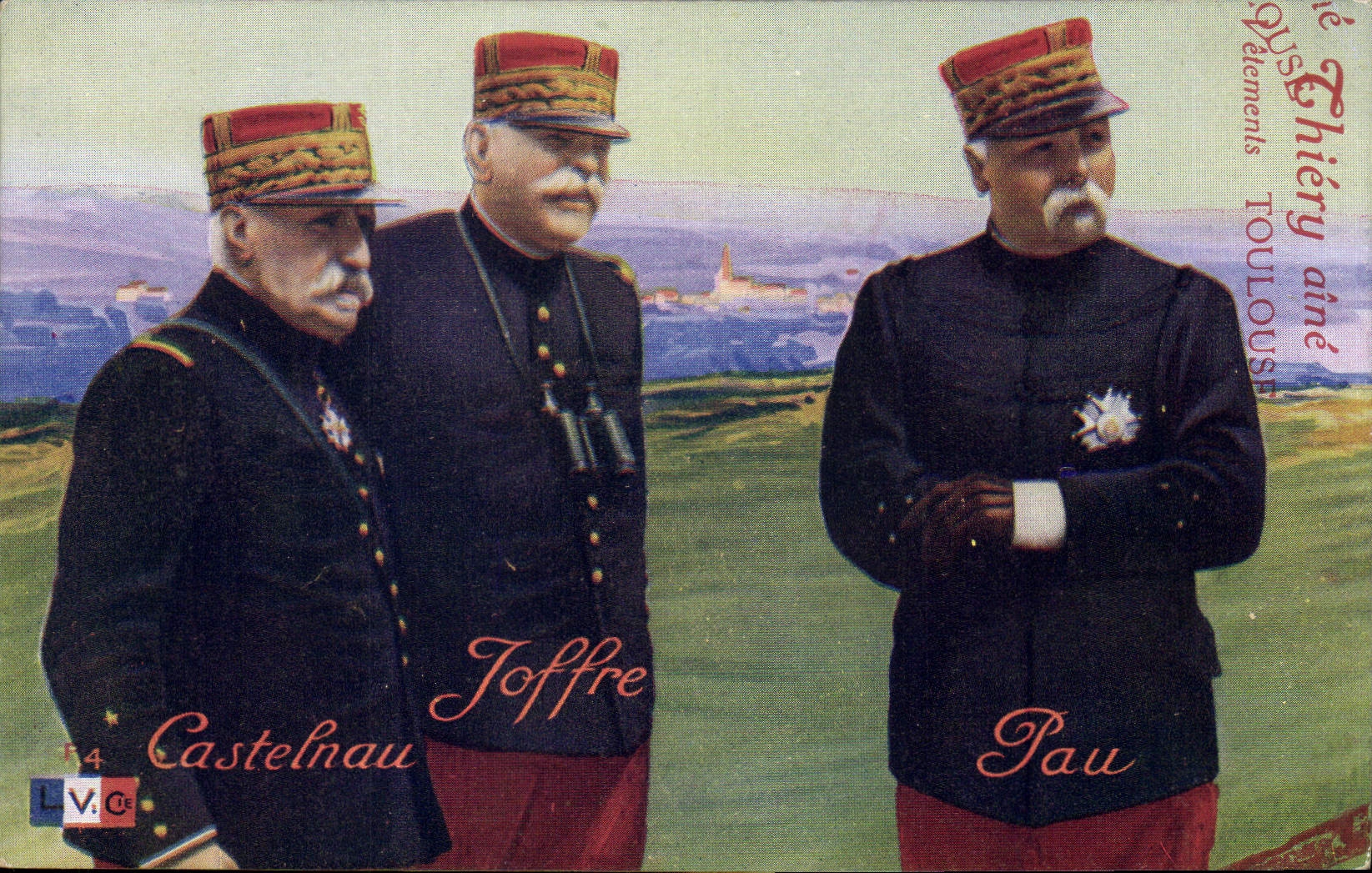 CPA Militaria Castelnau Joffre Pau 