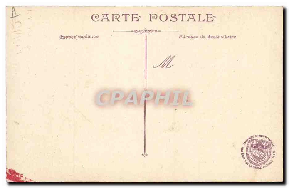 CPA Militaria Castelnau Joffre Pau  — Verso