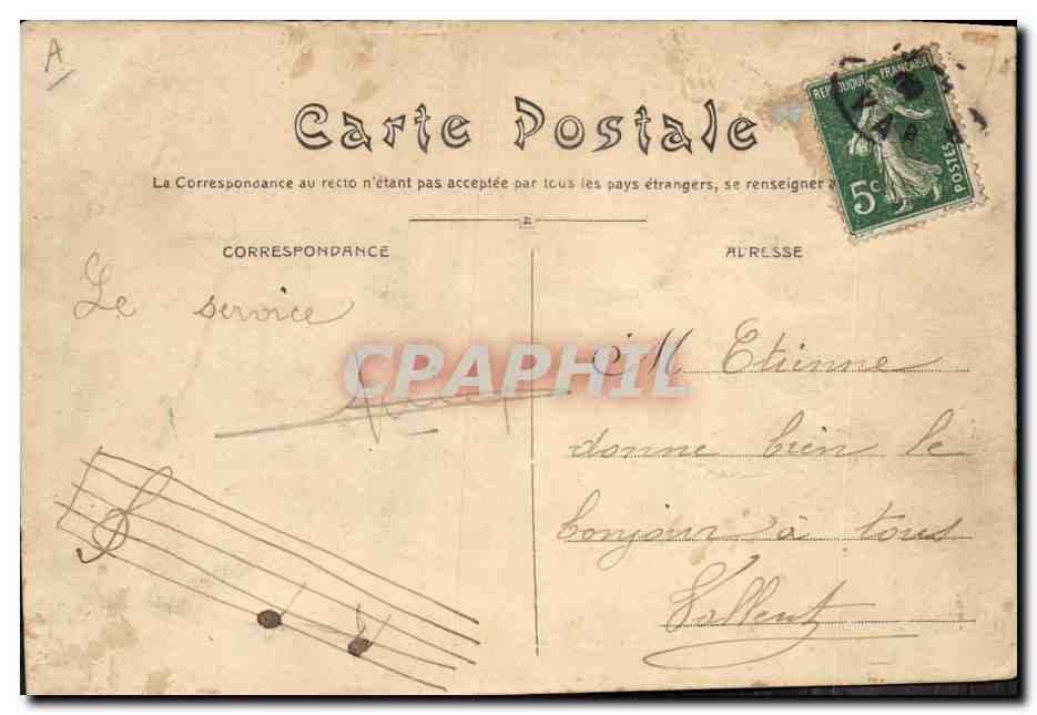 CPA Journaux Journal Coup de Faubert Militaria Marins — Verso