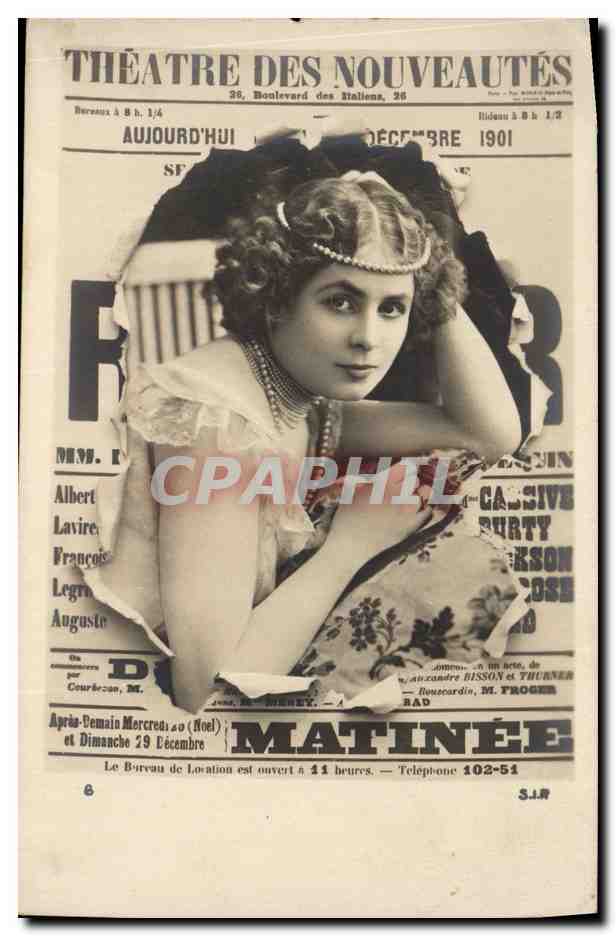 CPA Journaux Journal Theatre des Nouveautes Matinee 1904 Boulevard des Italiens Paris